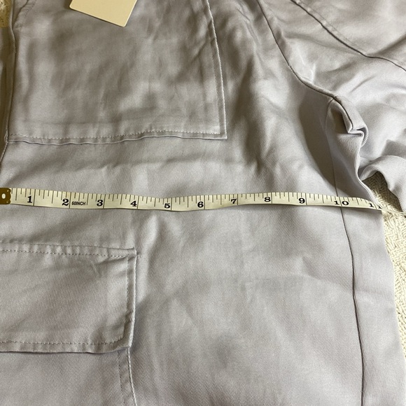 NWT Industry Republic Clothing drawstring light grey cargo pants size S/P - Picture 9 of 11